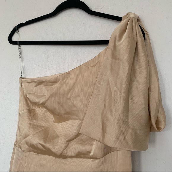 SACHIN & BABI Chelsea Bow Gown Champagne size 8 NWT - Picture 5 of 14